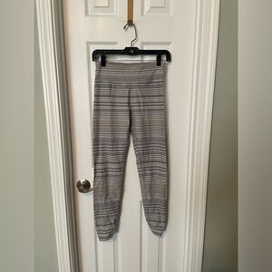 Calvin Klein Performance Striped Gray Leggings